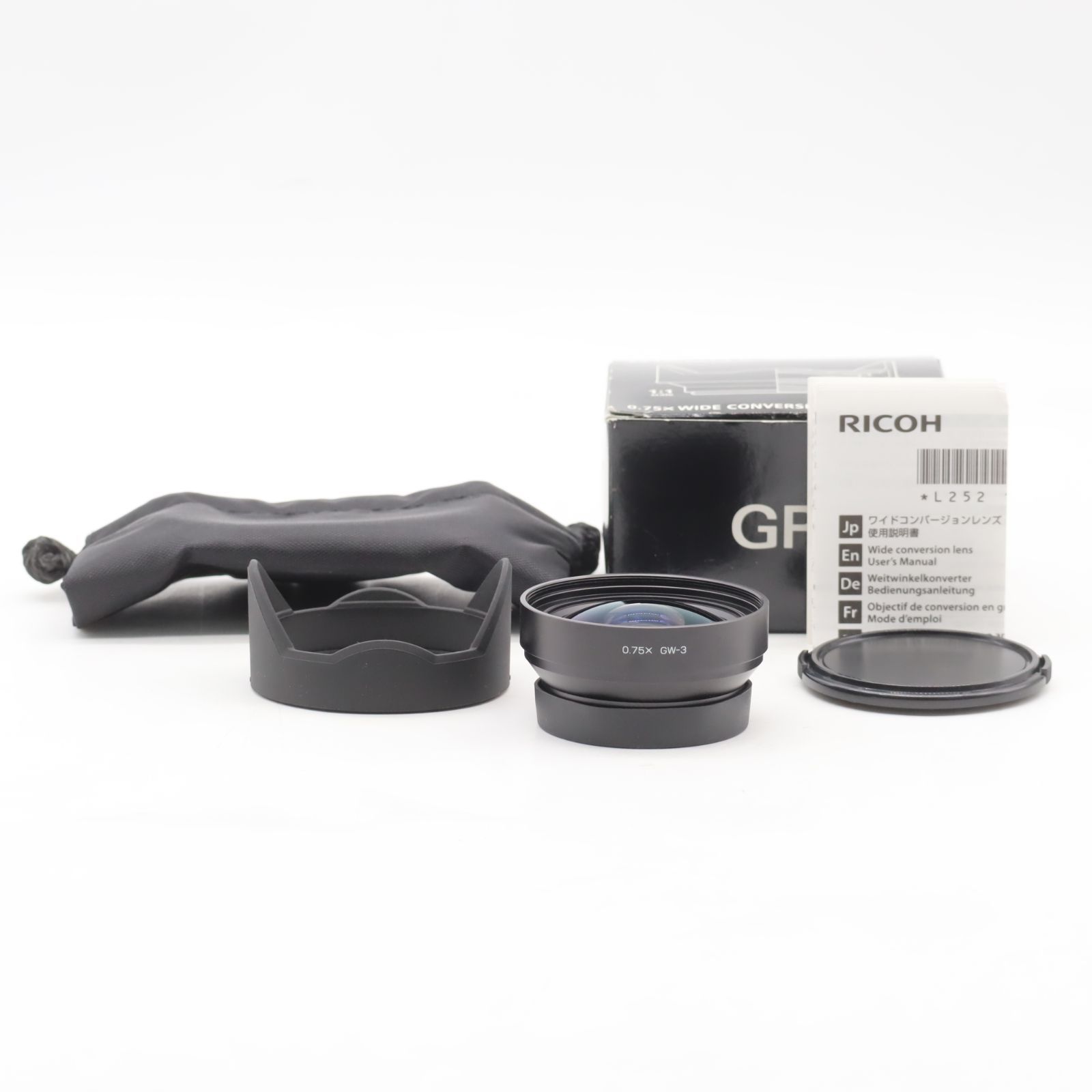 RICOH GR用ワイドコンバージョンレンズ GW-3 21mm ラバーフード付属 175780 4562