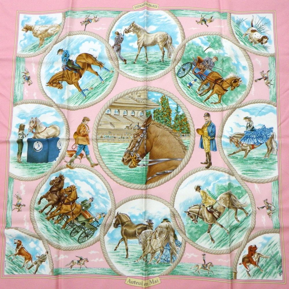 HERMES カレ90 Auteuil en Mai オートゥイユの5月 Hermès エルメス