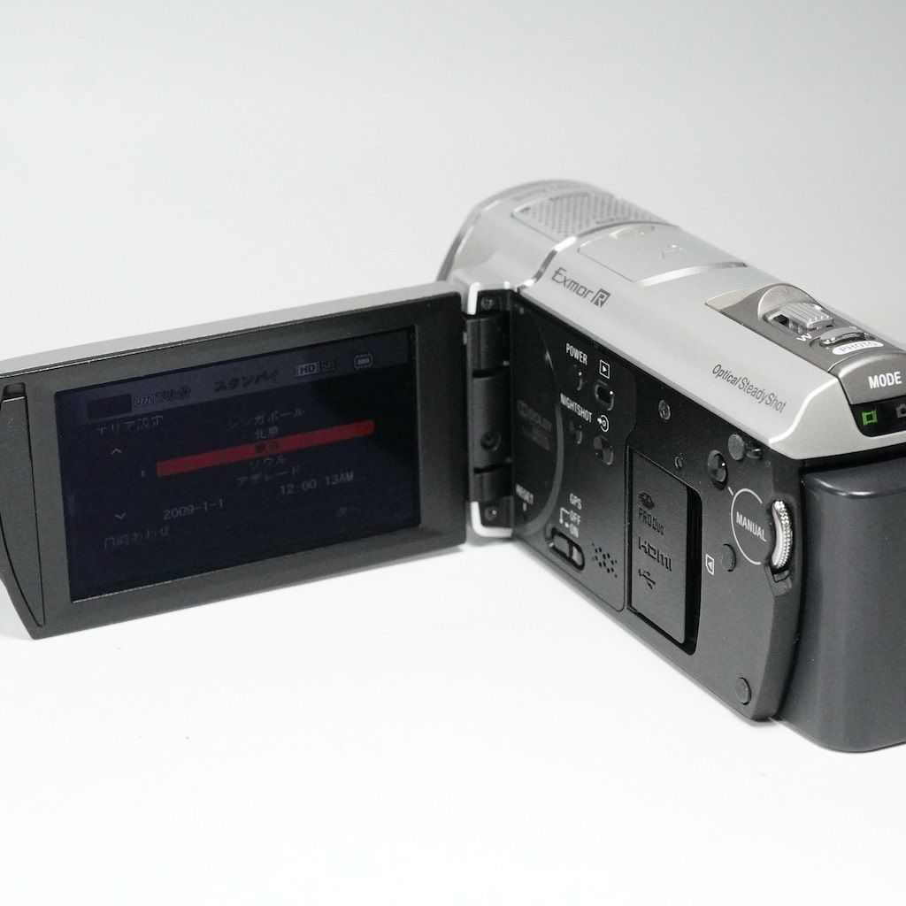 SONY - [美品] SONY HDR-CX500V シルバー Amazon.co.jp: SONY デジタルHDビデオカメラレコーダー CX500V