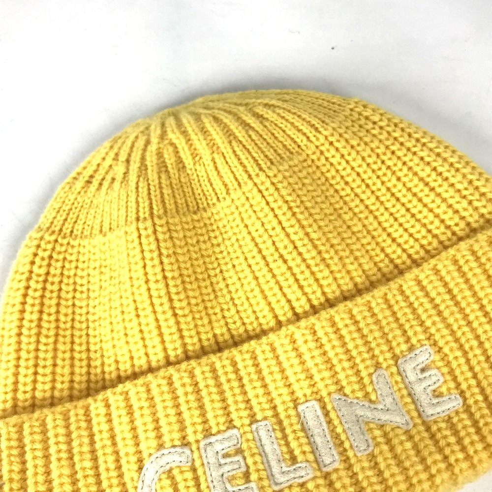 CELINE セリーヌ ニット帽 ロゴ 2A61W535Q ウール - メルカリ
