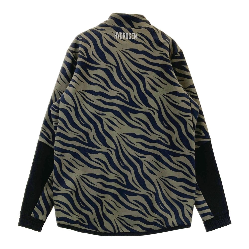サイズ LARGE HYDROGEN GOLF ハイドロゲン ゴルフ 裏フリース ジップジャケット ゼブラ柄 カーキ系 240101505381 ゴルフウェア メンズ ストスト
