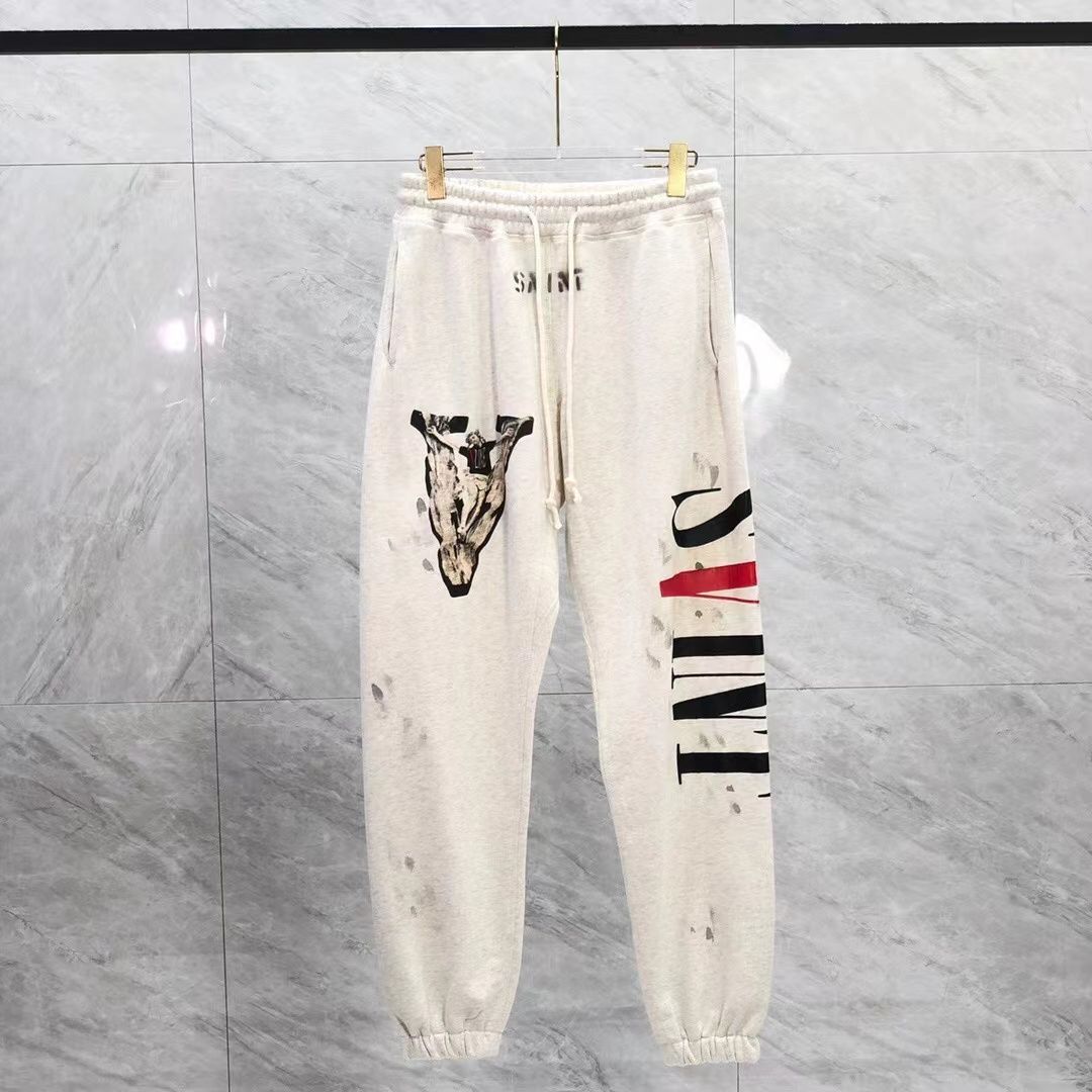 毎日身につけたい◇SAINT MICHAELセントマイケル x VLONE◇ロゴ コラボ スウェット ロングパンツ ユニセックス - メルカリ