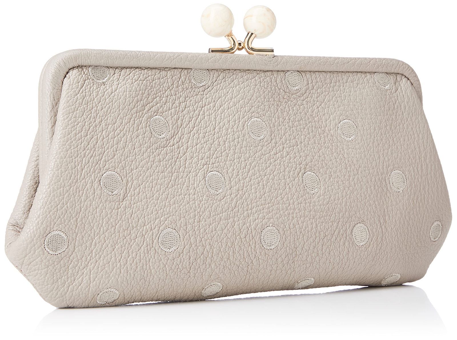 ペルケ アクリル玉がま口長財布 08-06-03161