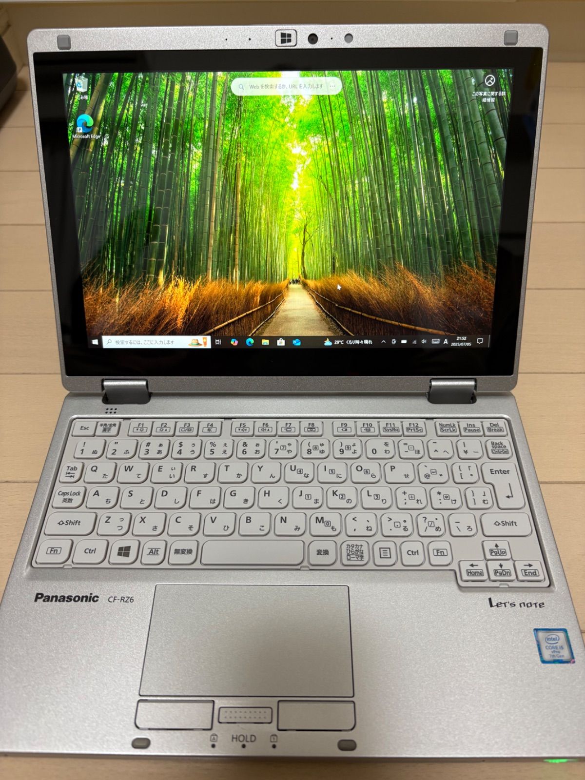 ほぼ美品/SIMフリー】Panasonic Let's note CF-RZ6 SSD256GB メモリ8GB