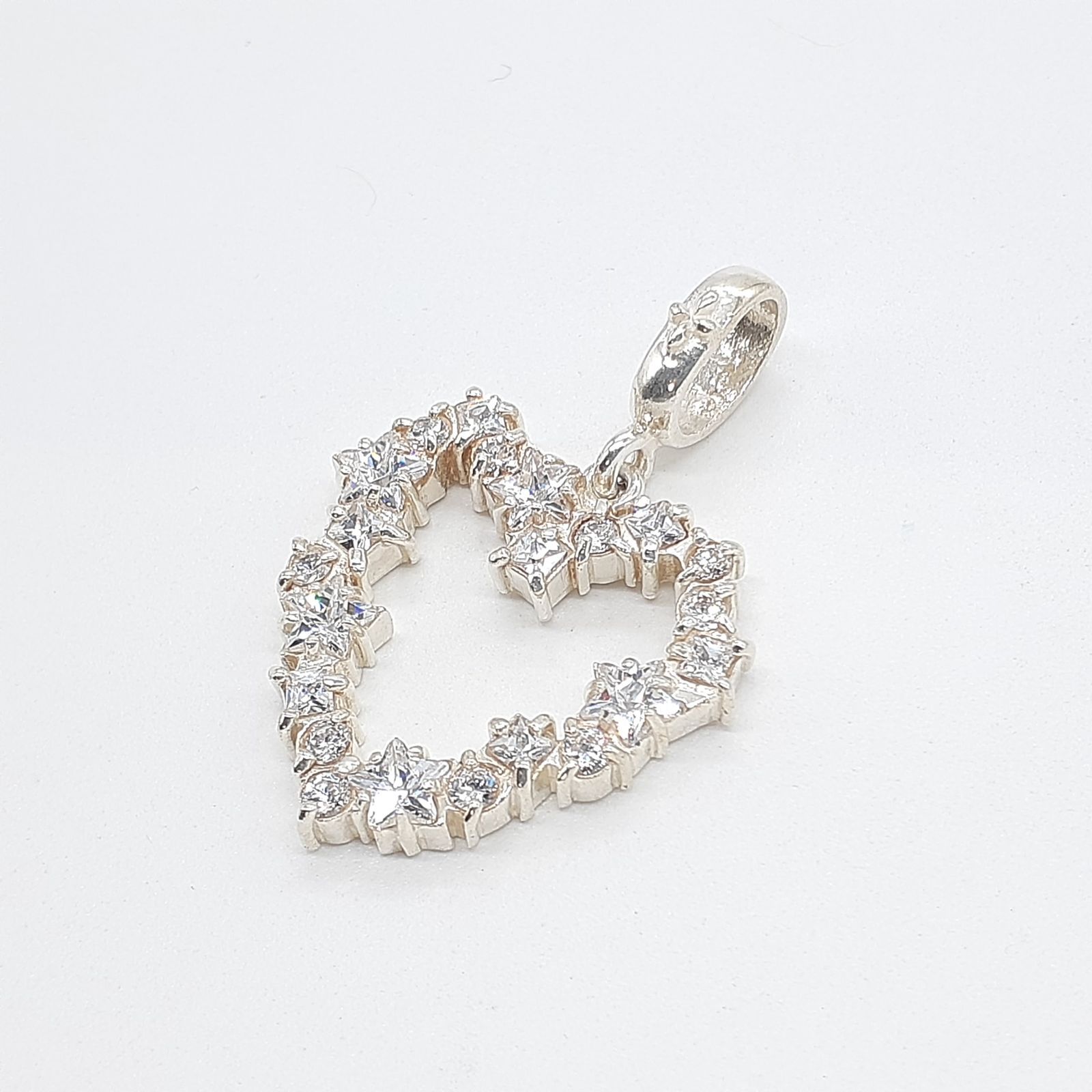 ローキーロドキンシルバー クロス ハート ネックレス ローリーロドキン ハートクロスネックレス シルバー925×18K - メルカリ