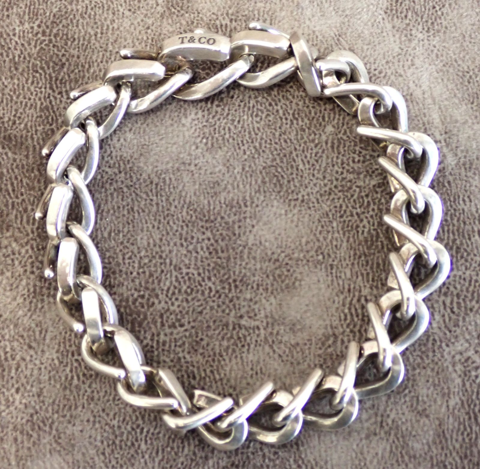 ティファニー フォージ ミディアムリンク ブレスレット SV925 Tiffany & Co. - ティファニー フォージ ミディアム リンク