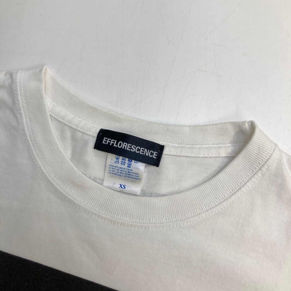 サイズ：XS EFFLORESCENCE エフロレッセンス  半袖Tシャツ Eプリント  ホワイト系 [240101480628] ゴルフウェア レディース ストスト サイズ：XS EFFLORESCENCE エフロレッセンス 半袖Tシャツ E