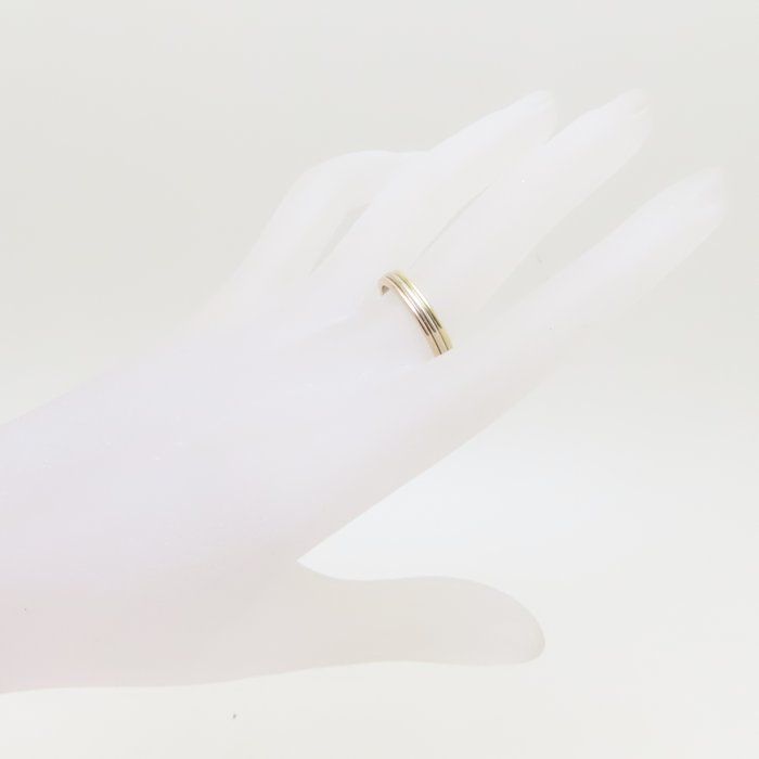 CARTIER カルティエ トリニティ バンド リング 指輪 #58 17号 K18  