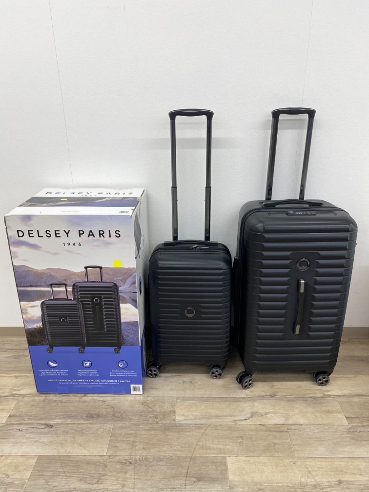 Delsey Helium Edge スーツケース 2個 ネイビー デルセー Delsey