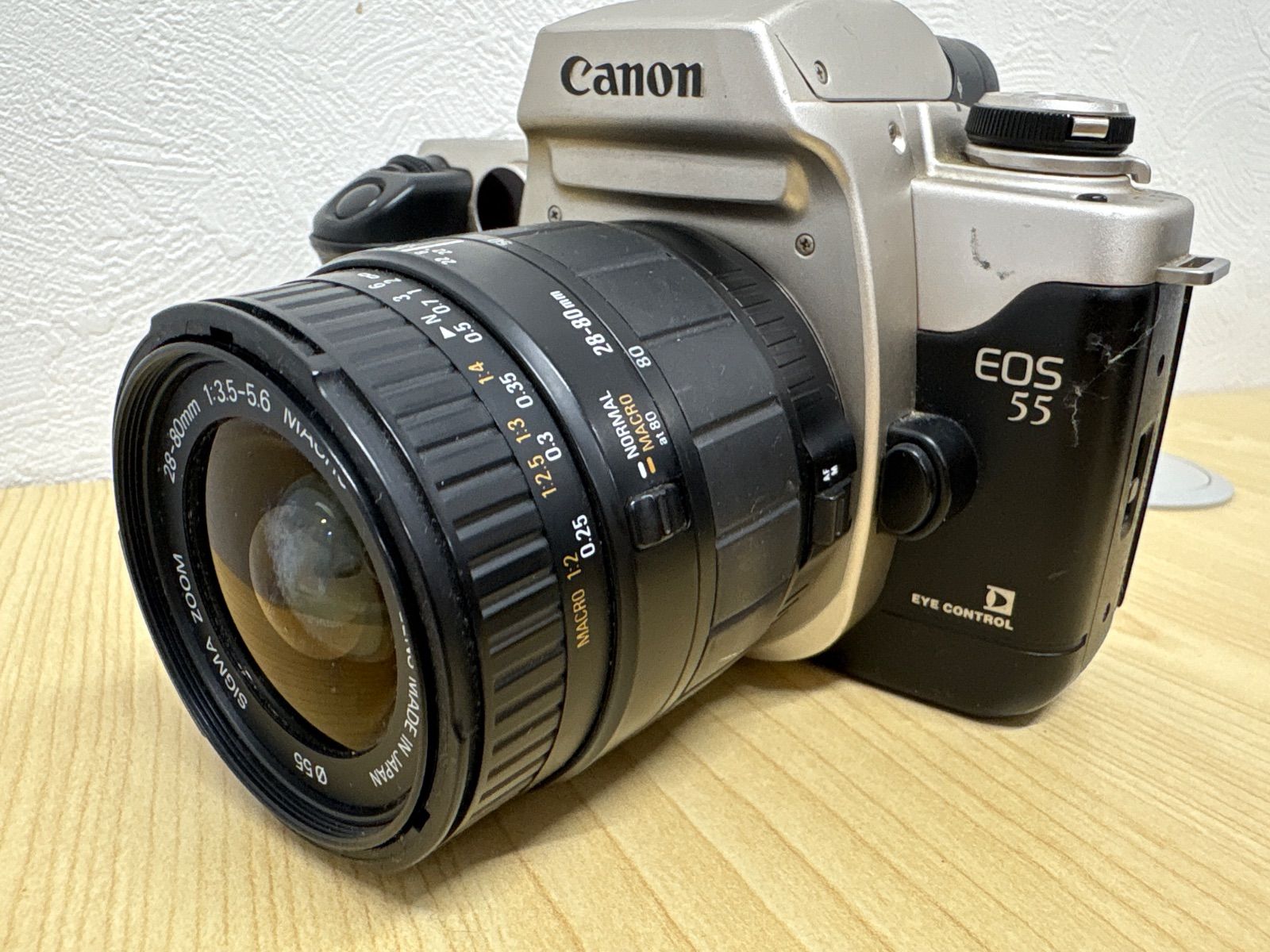 Canon EOS55 28-80mmレンズセットフィルムカメラ - メルカリ