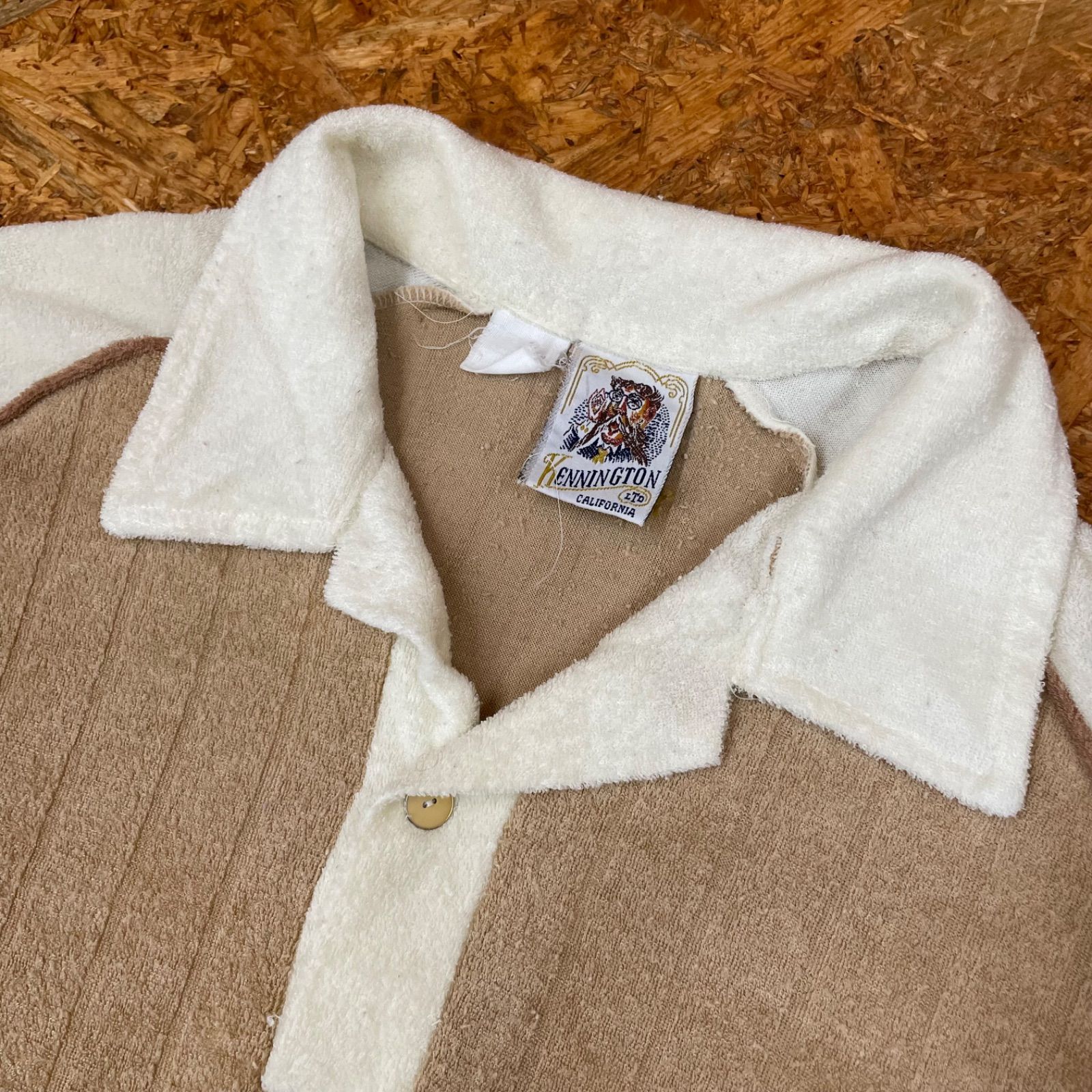 70s KENNINGTON パイル ポロシャツ ケニントン 70年代 衿芯入り 半袖 