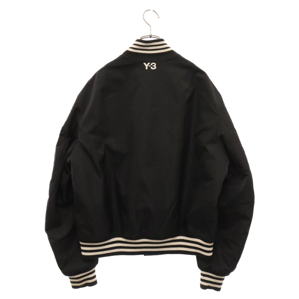 Y-3 (ワイスリー) Letter Bomber Jaket ロゴボンバージャケット ブルゾン スタジャン ブラック