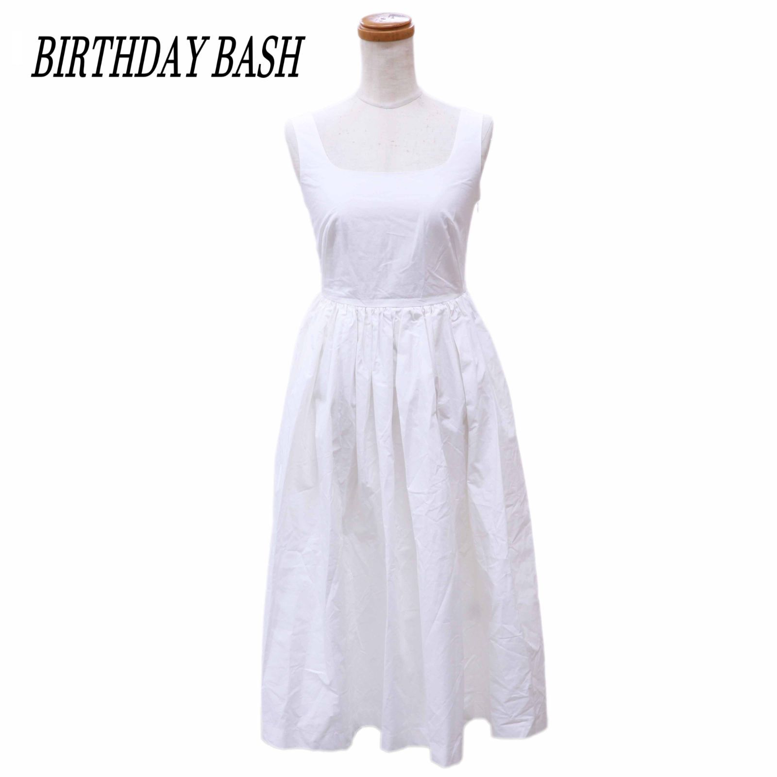 BIRTHDAY BASH バースデーバッシュ ノースリーブワンピース S コットン 
