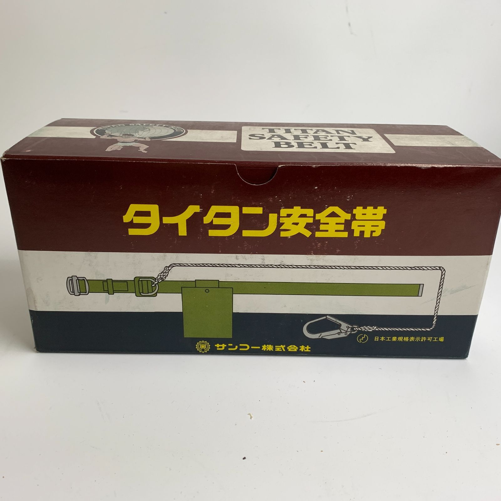 f001 M 未使用保管品 サンコー タイタン安全帯 SK-24 ロープ式 ベルト 1本吊り 一般高所用 930701 オレンジ