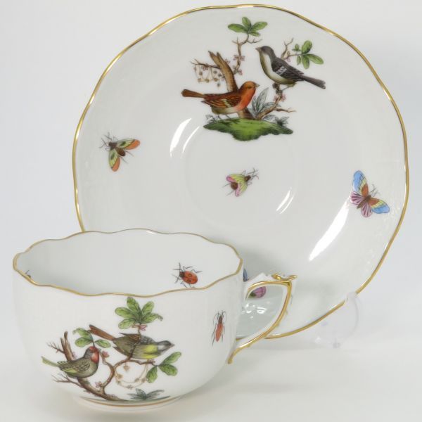 ヘレンド カップ＆ソーサー□ロスチャイルドバード ティーC&S 5
