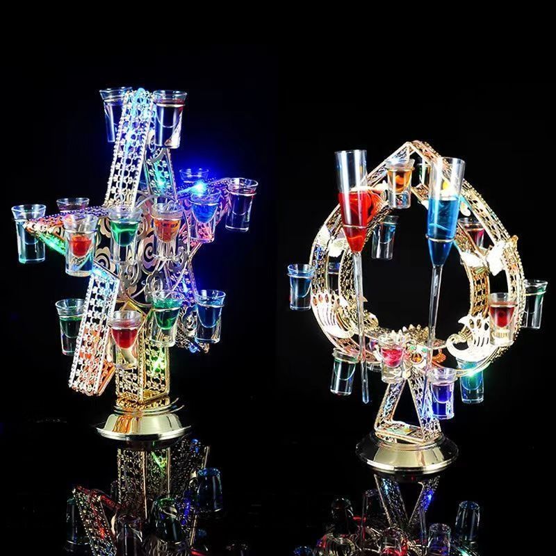 LED酒グラス棚