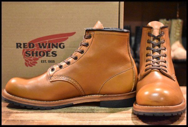8D 19年 レッドウィング 9413 ベックマン チェスナット フェザーストーン プレーントゥ 編み上げ ブーツ redwing HOPESMORE FJ158