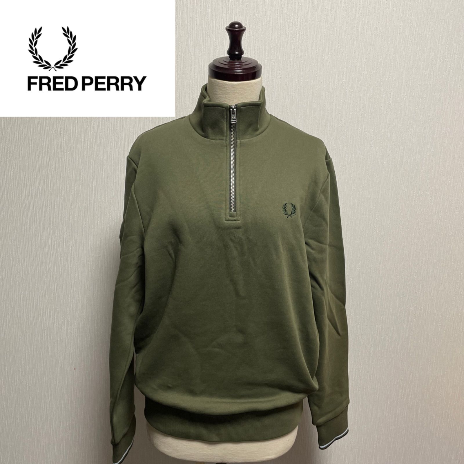 新品】FRED PERRY ハーフジップスウェット M - メルカリ