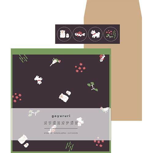 まとめ エルコミューン レターセット goyururi オリガミオテガミ IKIMONO GYR-005 ×30セット