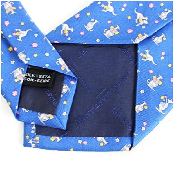 サルバトーレフェラガモ シルク ネクタイ 中古 ABランク Salvatore