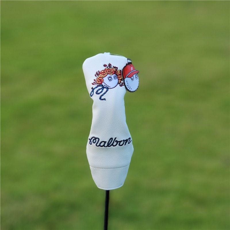 限定版新品4点セット】MalbonGolfフローラマルボンゴルフクラブカバー白 - メルカリ