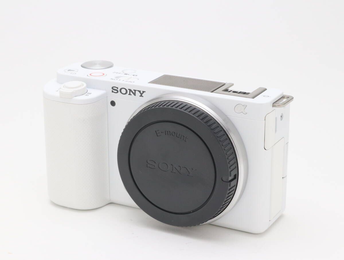 AA 上品 SONY ソニー VLOGCAM ZV E 10 ボディ ホワイト シャッター回数76 初期不良 対応 110 65
