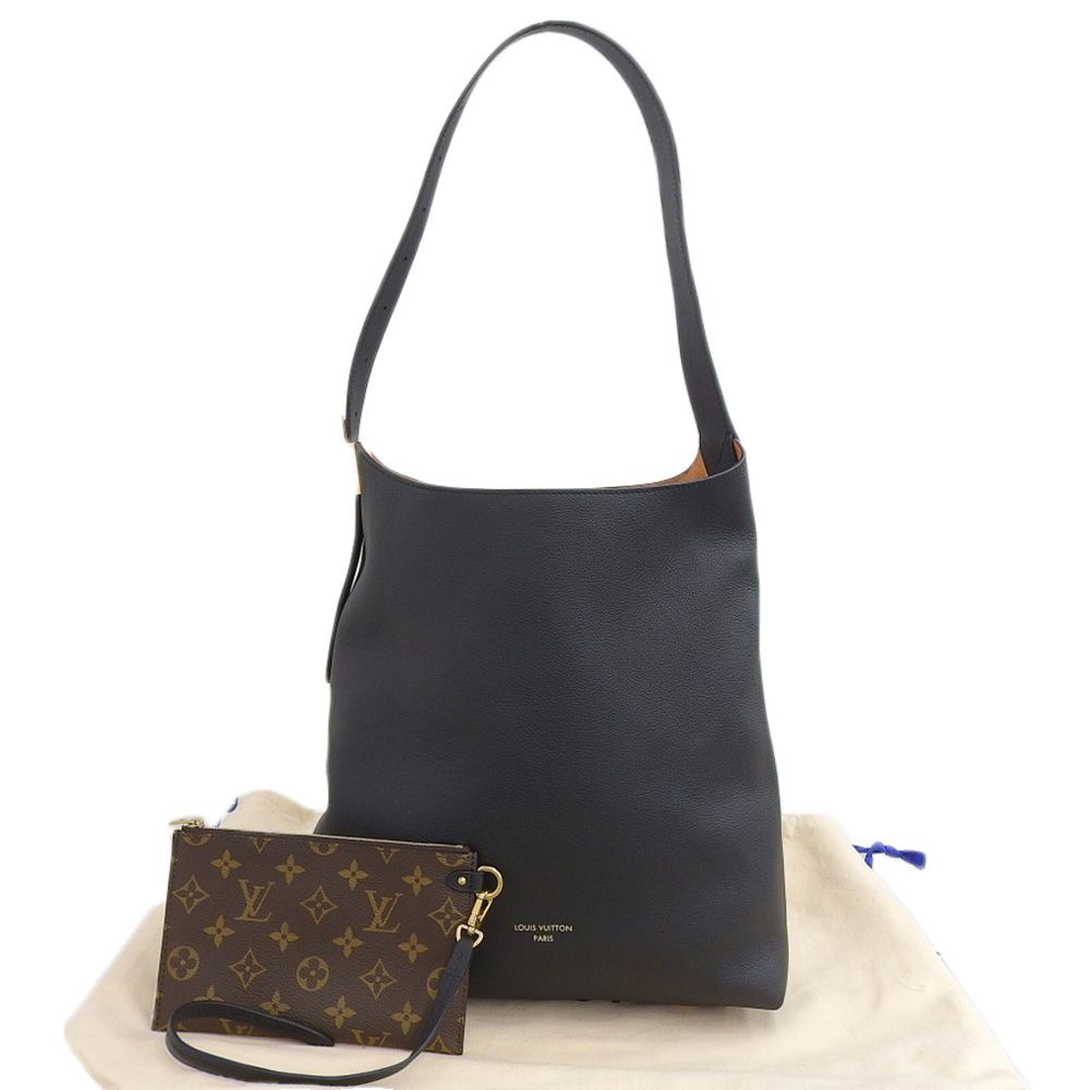 【本物保証】 布袋付 新品同様 ルイヴィトン LOUIS VUITTON ロウキーホーボーMM M24856 ショルダーバッグ 2WAYバッグ レザー ノワール 本物保証】 布袋付 新品同様 ルイヴィトン LOUIS VUITTON ロウキー