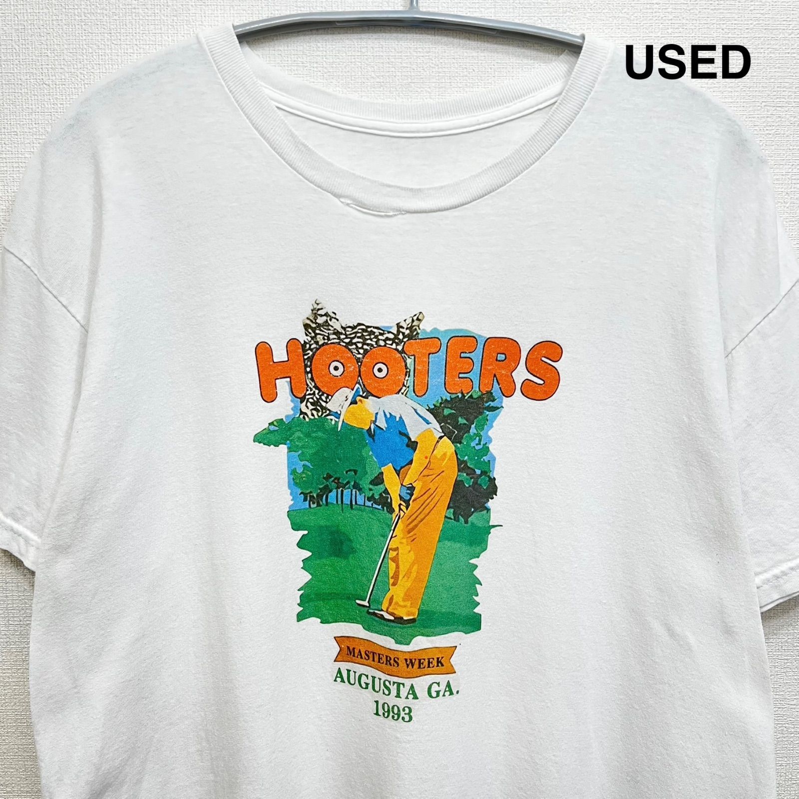 古着 ユーズド フーターズ HOOTERS masters ゴルフ Tシャツ 