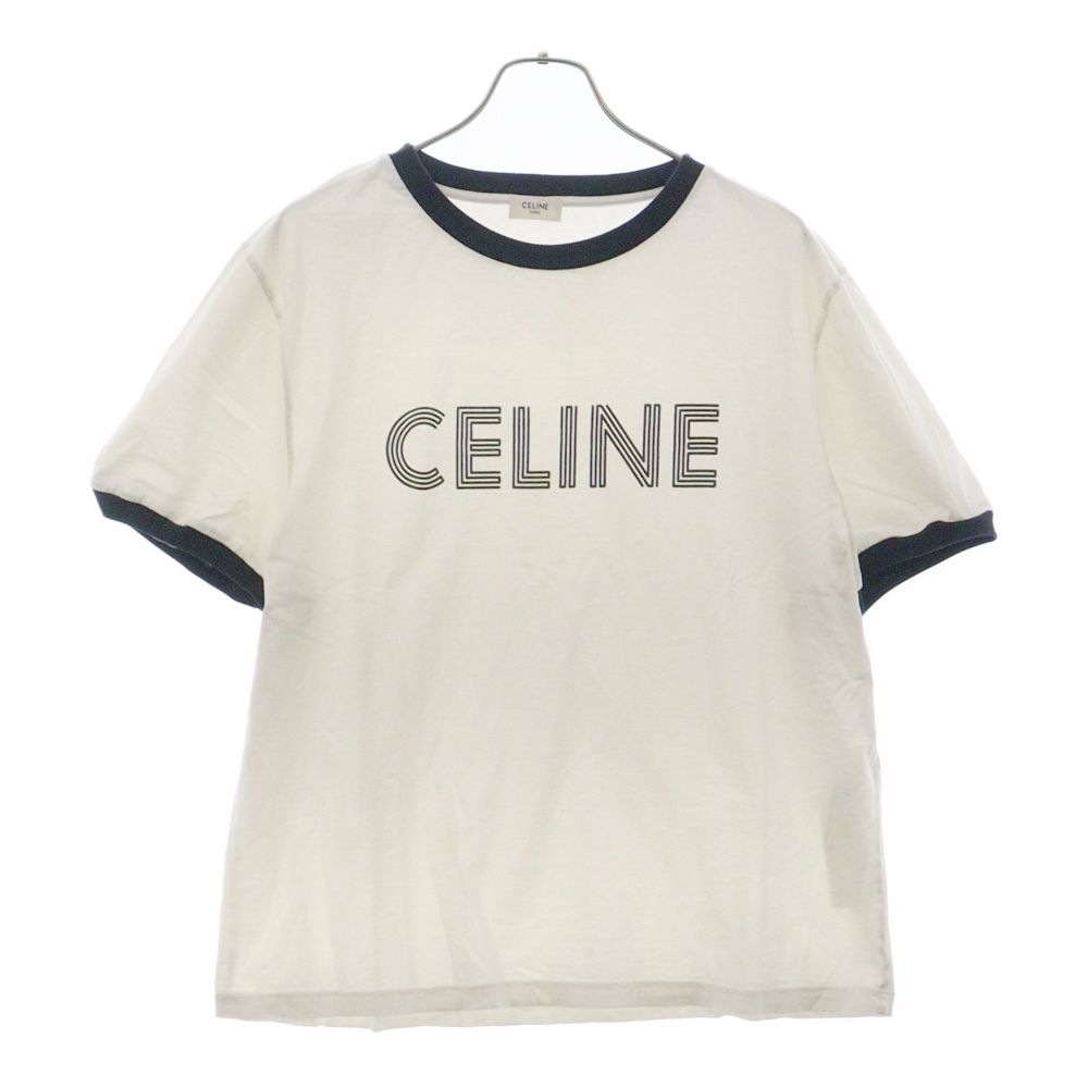 CELINE (セリーヌ) 23AW フロントロゴプリント ルーズ半袖Tシャツ 