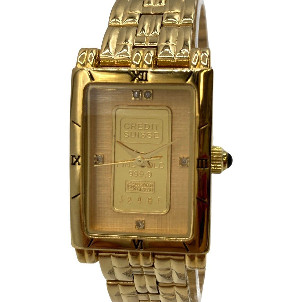 エルジン(ELGIN)純金インゴット、ダイヤモンド アンティーク腕時計 稼働 美品 ELGIN レディース腕時計 ビンテージ 2Pダイヤ ゴールド