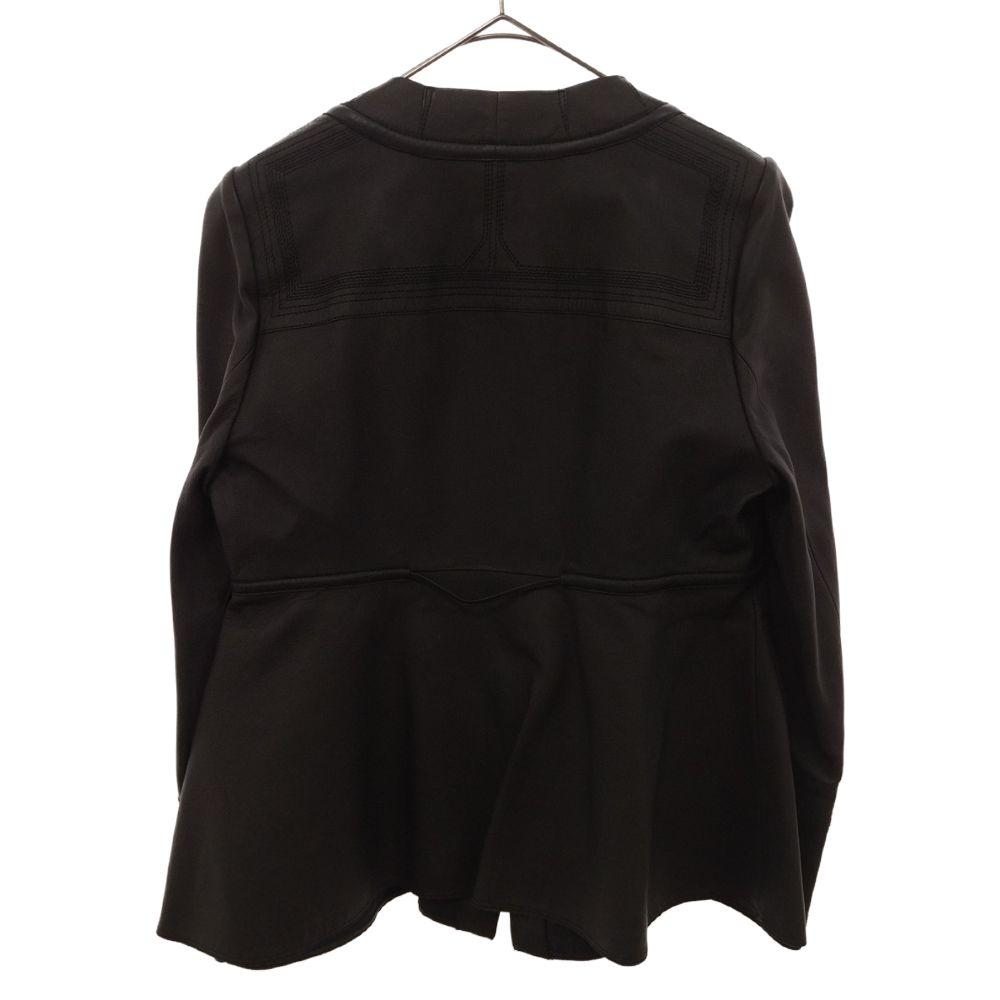 BALENCIAGA ブラック ノーカラージャケット BALENCIAGA（テーラードジャケット ・ ブラック/黒色系）の