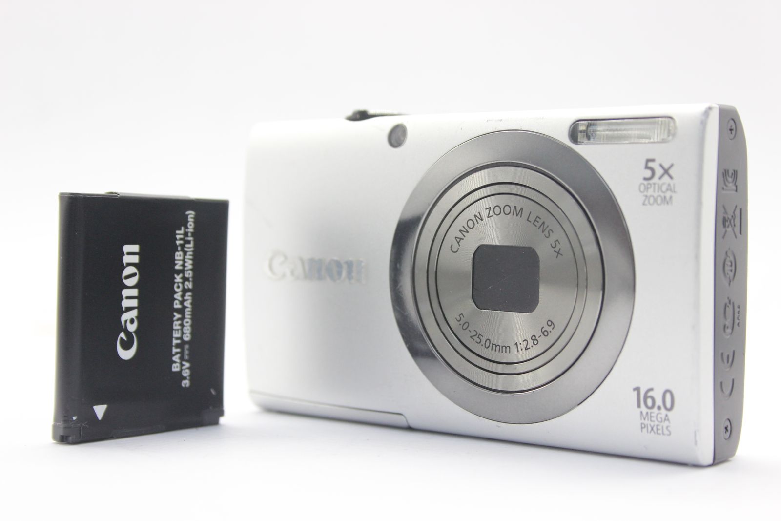 返品保証】 キャノン Canon PowerShot A2300 5x バッテリー付き