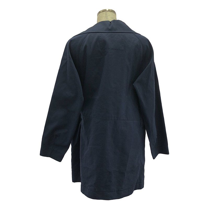 HERNO / ヘルノ | コットン リネン ビックカラー コート | 46