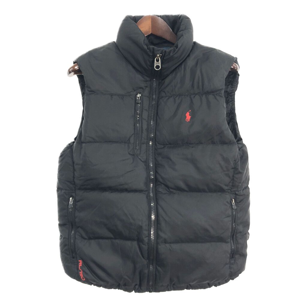 Polo by Ralph Lauren ポロ ラルフローレン ダウンベスト ブラック (メンズ M) 中古 古着 R6318