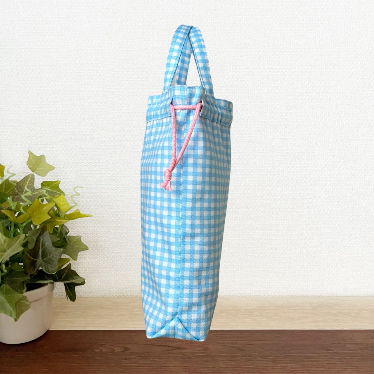 バッグ・上履き入・体操着入・給食袋4点セット 手書き風 ギンガム