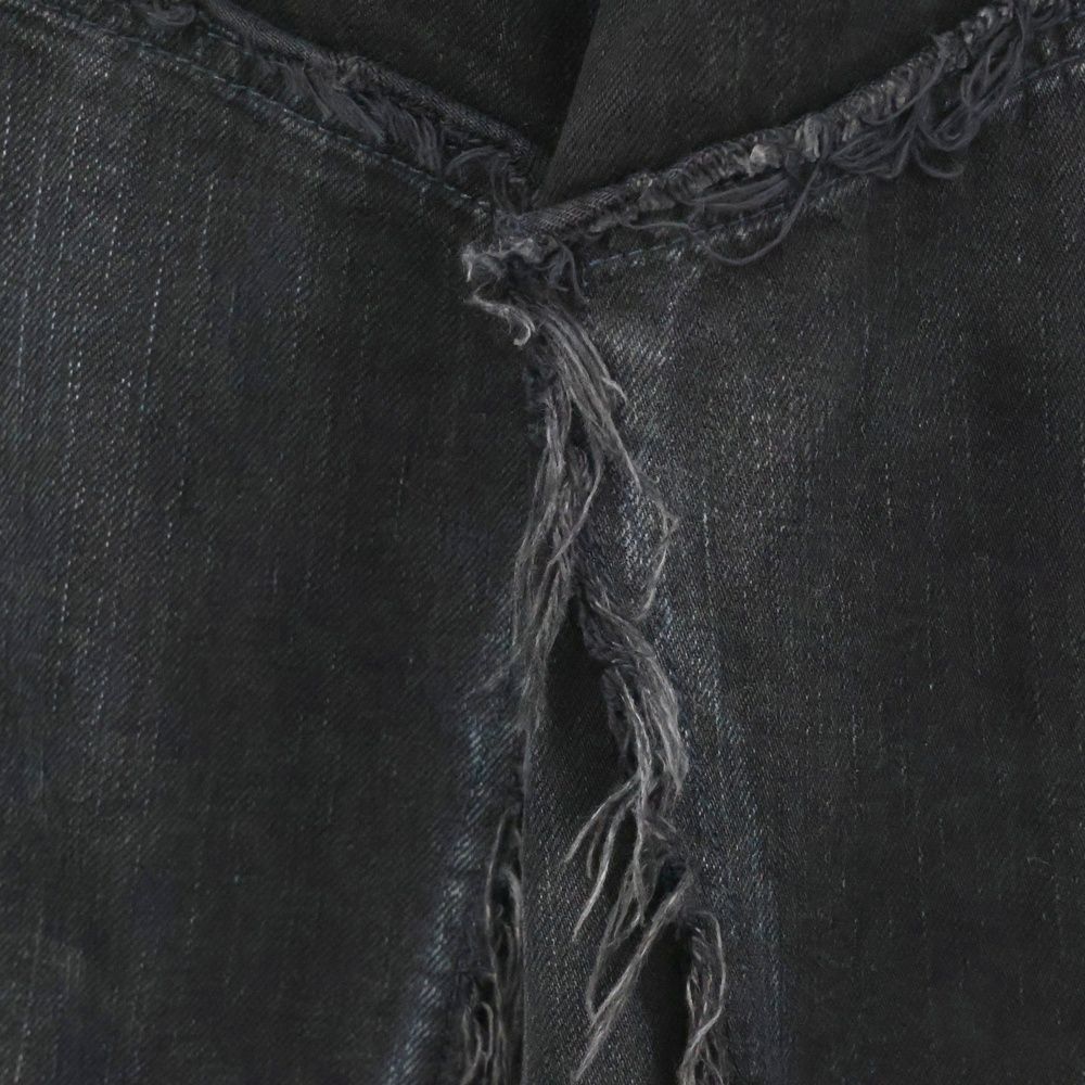 BALENCIAGA (バレンシアガ) ダブルニーワイドデニムパンツ ブラック