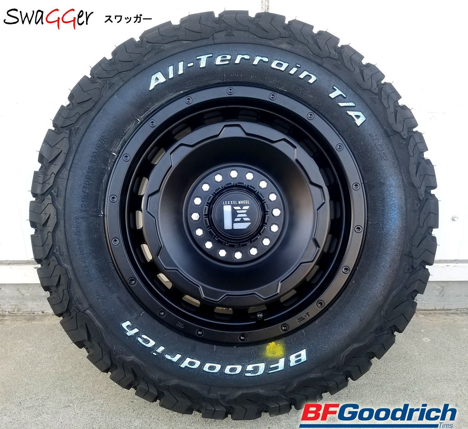 デリカD5 エクストレイル CX5 タイヤホイール 16インチ SwaGGer BFGoodrich オールテレーン KO2 215/70R16  225/70R16 235/70R16 レクセル - メルカリ