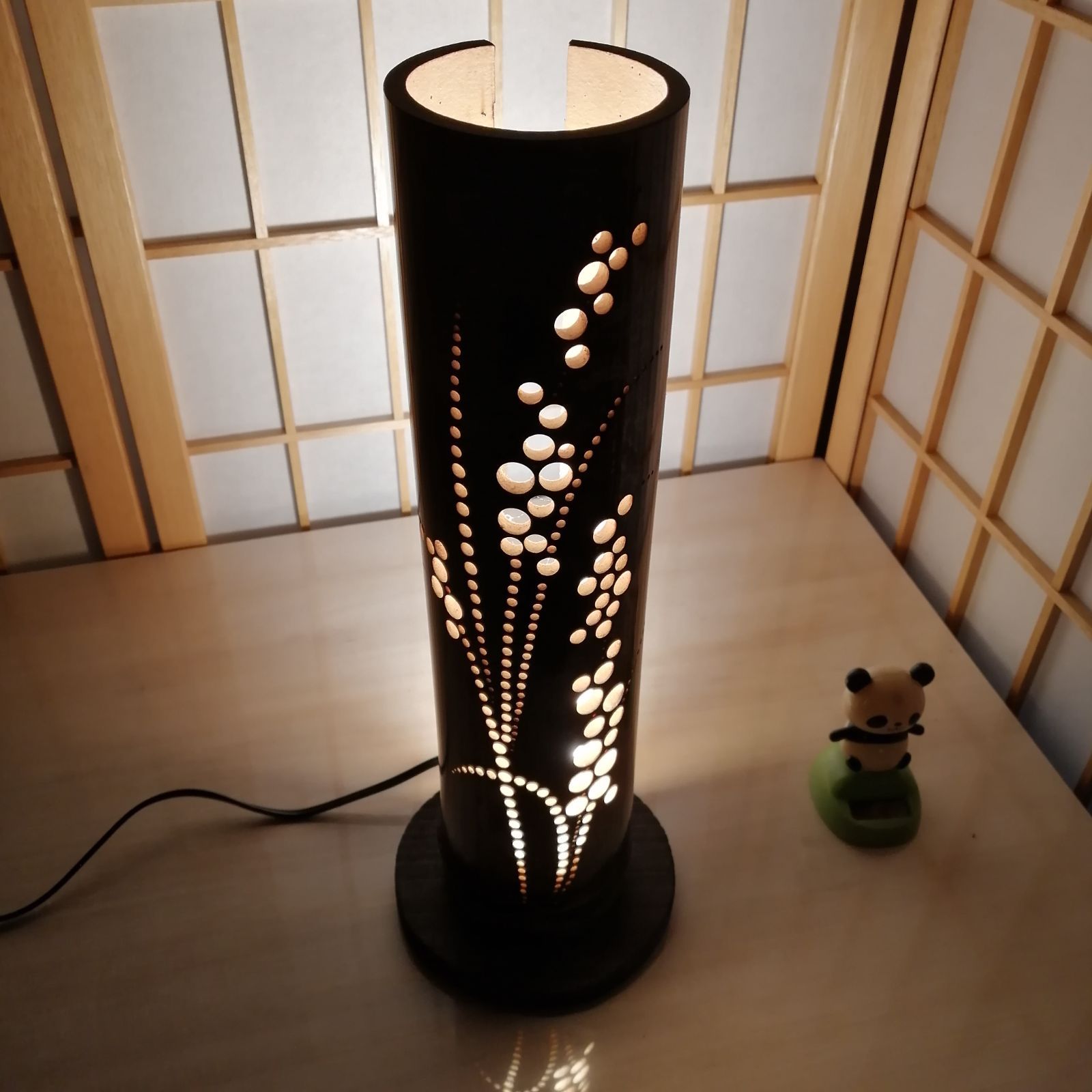 癒し灯火 竹行灯 No23263