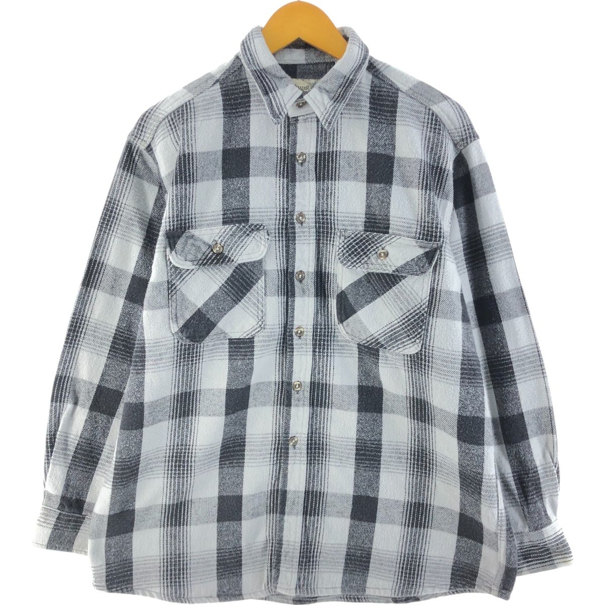 90s〜00s FIELDMASTER L USA製 ヘビーネル チェックシャツ 古着 90年代