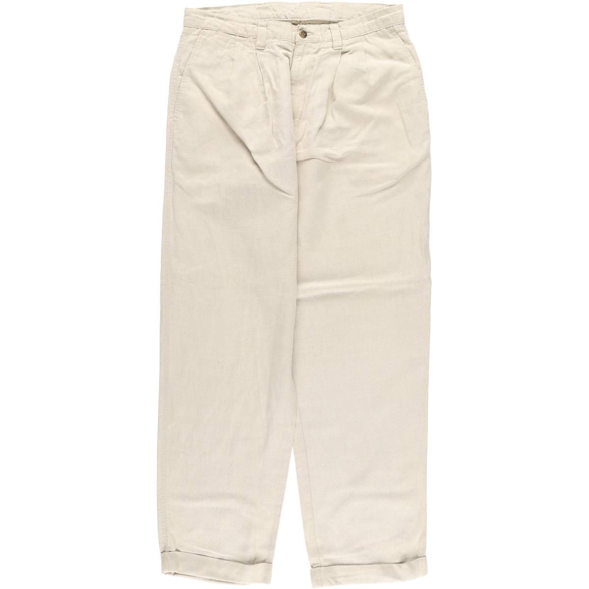 Dockers ツータック パンツ 白 メンズ 90s DOCKERS ツータックワイド