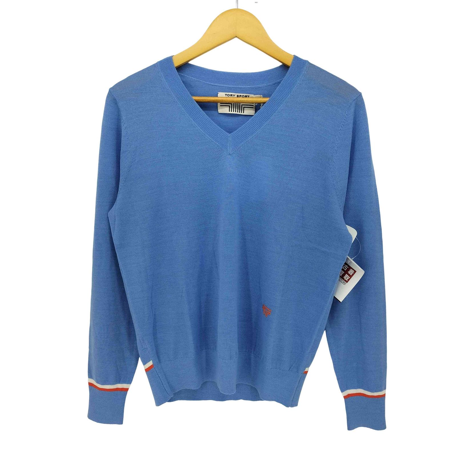 トリーバーチ Vネック ニット 切替 Sサイズ(M相当) 【公式通販】