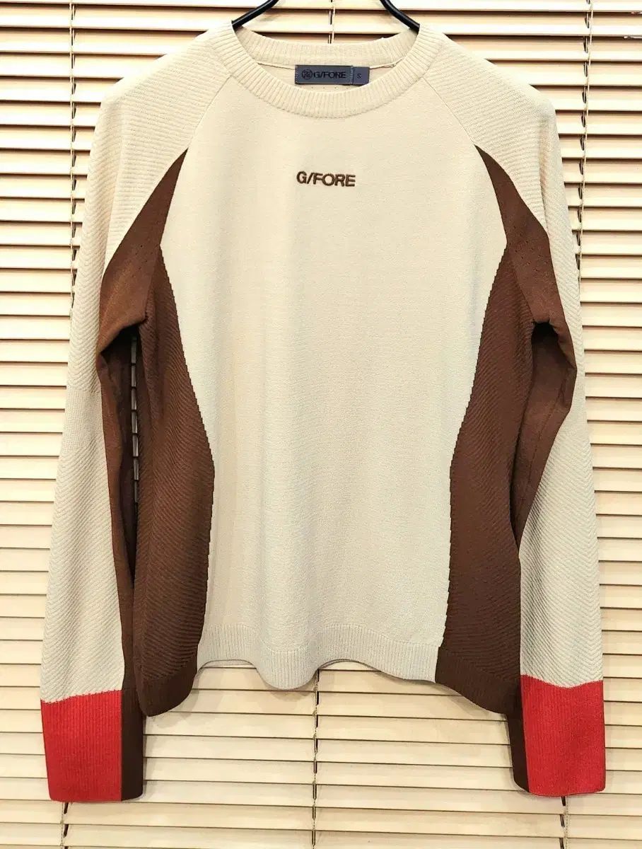 ジッパー G FORE レディースゴルフ 配色スリムニット XS