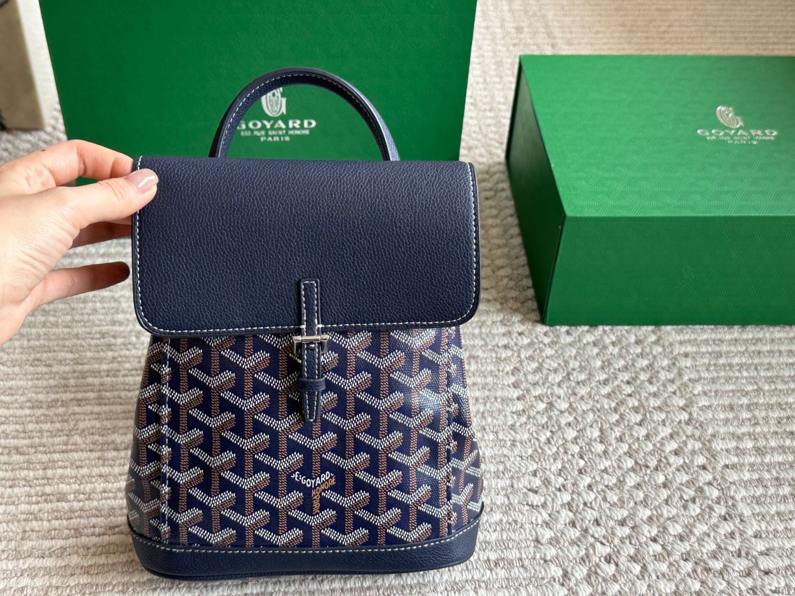 今日 Alpin mini Goyard ゴヤード ミニ両肩バッグ 20×23cm ～長く愛用できるレジャースタイル～-WTO輸入5