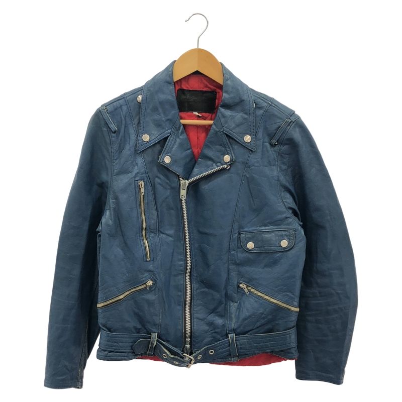 中古】50s Akta Getskinn 小の字ダブルライダースジャケット 青
