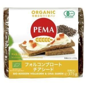 3営業日で発送 ペーマ 有機ライ麦パン フォルコンブロート＆チアシード 375g オーガニック PE12 入数 16