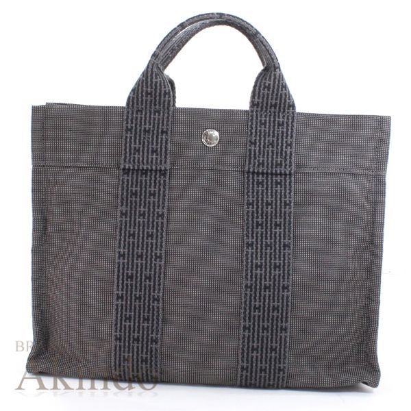 HERMES トートバッグ ハンドバッグ エールライン PM エールラインPMトートバッグ グレー ヴィンテージ|エルメス