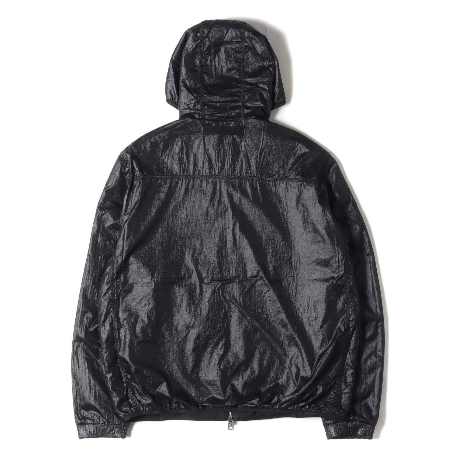 MONCLER エンボスロゴ パーカー ブラック Lサイズ