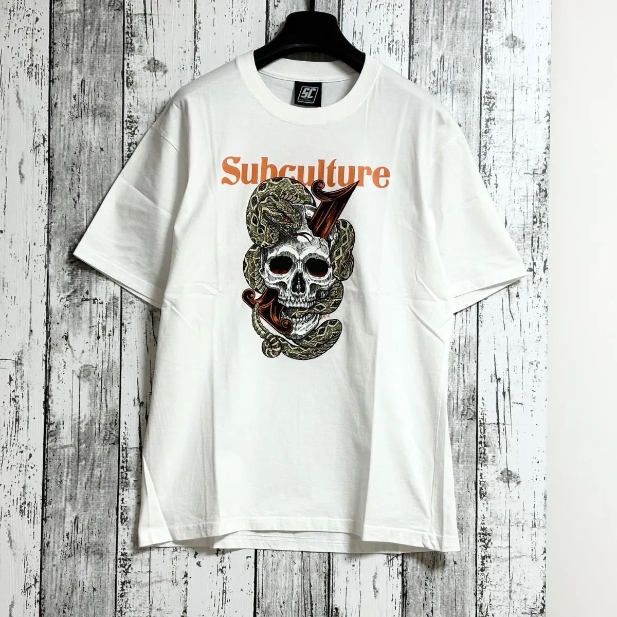 サブカルチャー SC 1周年記念 限定 subculture SC SKULLSNAKE TSHIRT 