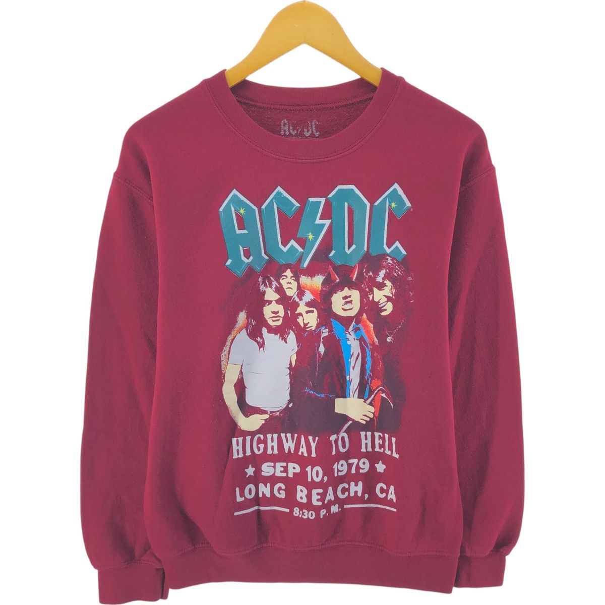 古着 AC/DC エーシーディーシー バンド スウェットシャツ トレーナー メンズS相当/eaa526556