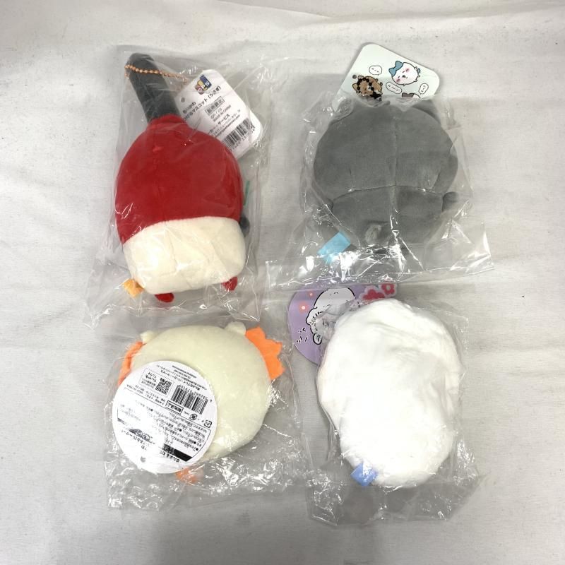 中古】現状品)ちいかわ ﾐﾆﾏｽｺｯﾄ 4体(ごきげんななかま・むちぽふ